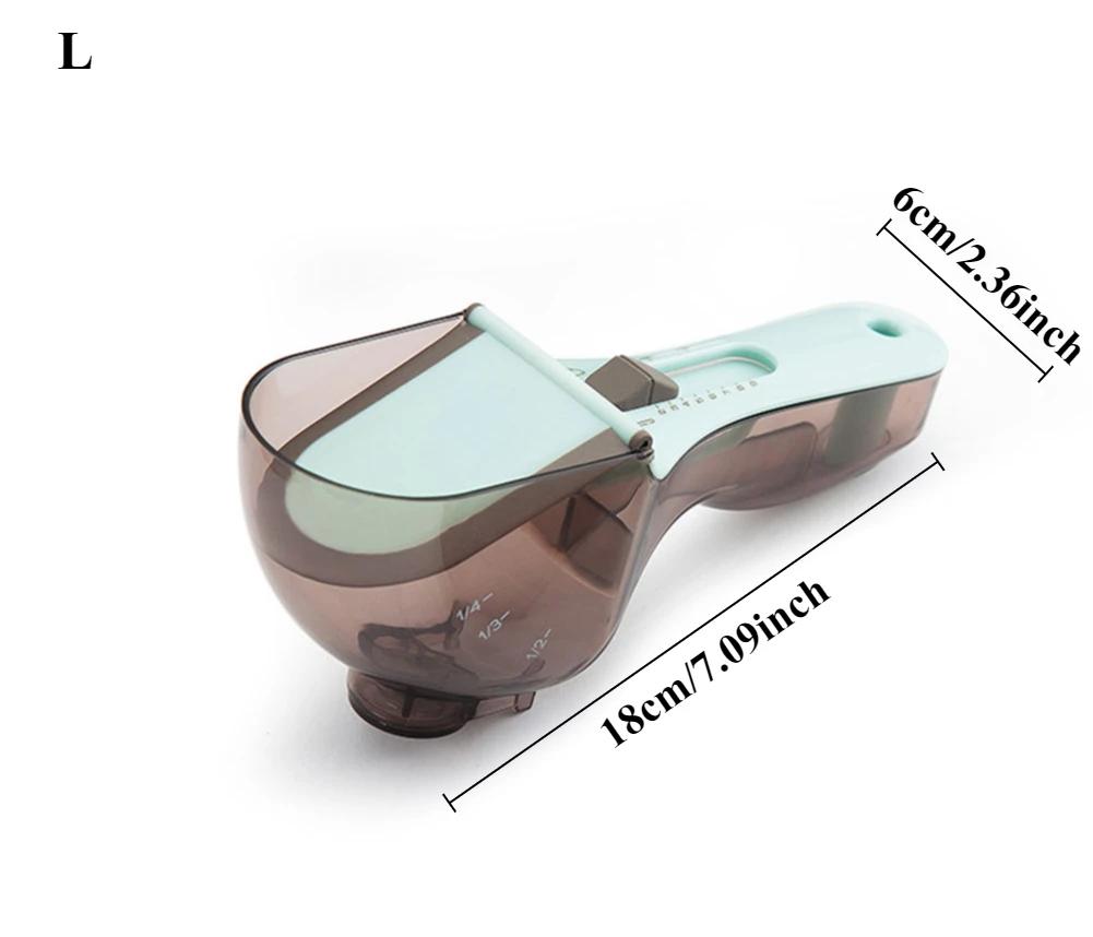 Adjustable Measuring Spoon with Scale Plastic Measuring Spoon for Baking and Cooking Accessories Kitchen Measuring Tool