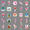50 Flamingo Graffiti Cartoon Animal Stickers for DIY: Suitcases, Phones, Water Cups, Cars