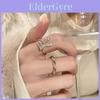 Bague Réglable Élégante Style Coréen Oreilles de Lapin Design Géométrique Pour Femmes