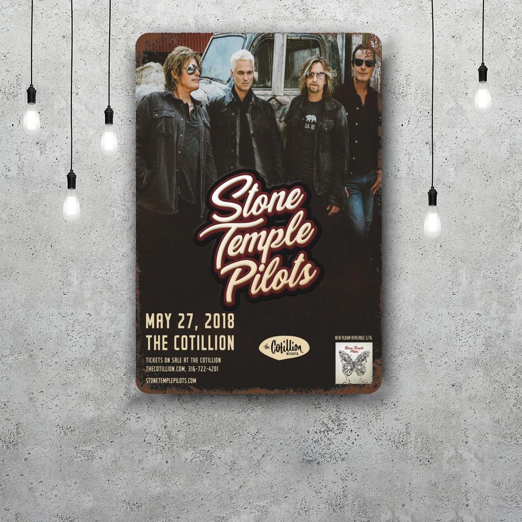 Stone Temple Pilots Band Retro Vintage Tin Sign Poster Decorative Plaque Metal Plate Wall Decor