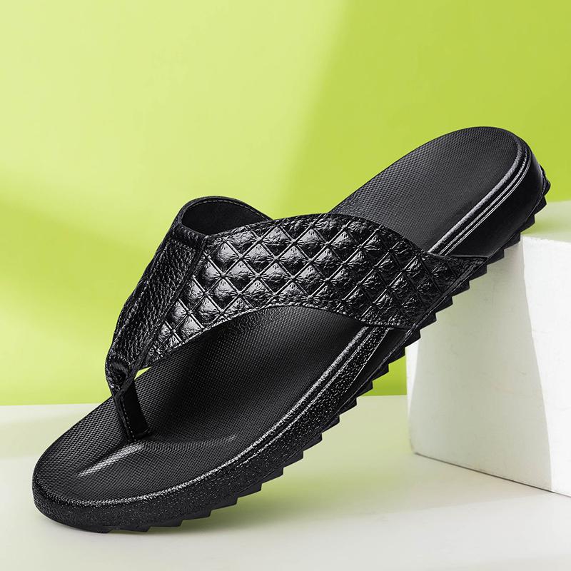 Fashion Hot Sale Stylish Men Flip-flopssummer Casual Shoes Half Drag Outdoor Walking Slippers Men Open Toe Flats   Leisure Walk Slides