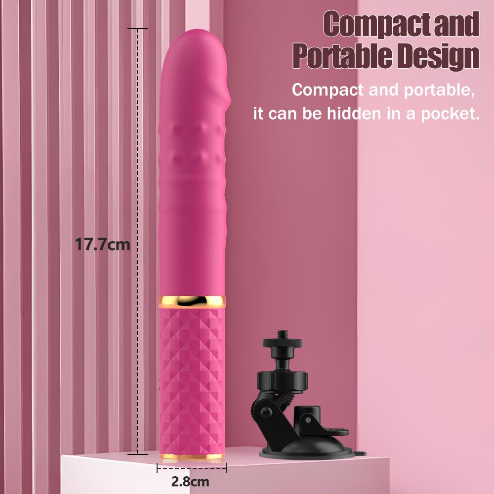 Beginner Telescopic Dildo Vibrator  Automatic Up Down Massager Clitoris G Spot Stimulator With Suction Cup Adult Sex Toys Women