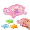 Mini Turtle Fidget Toy TPR Soft Glitter Squeeze Ball Animal Splat Venting Toy Slow Rebound Stress Reliever For Home Office
