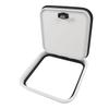 RV Compartment Door 16 X 16in Aluminum Alloy Rounded Corner Baggage Cargo Compartment Access Door for Motorhome
