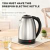 Hervidor Eléctrico de Acero Inoxidable Diseño de Separación de la Base Resistente al Óxido Duradero Hervidor de Calentamiento Rápido para Hogar Oficina Durante Viajes