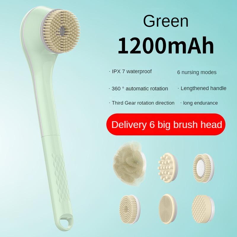 Electric Bath Brushes Bath and Body Works Silicone Body Scrubber Waterproof IPX7 Scrubber Brushes Back Long Handle Back Brushes