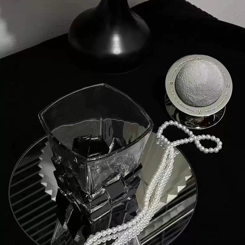 Regenbogen-Schimmer Handbemalte Glas Tasse - Bling Design für den Sommer