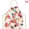 Nail Polish Flax Bib Apron Adult Women Men For Kitchen 65X53Cm Finger Manicure Tech Painting Nail Products