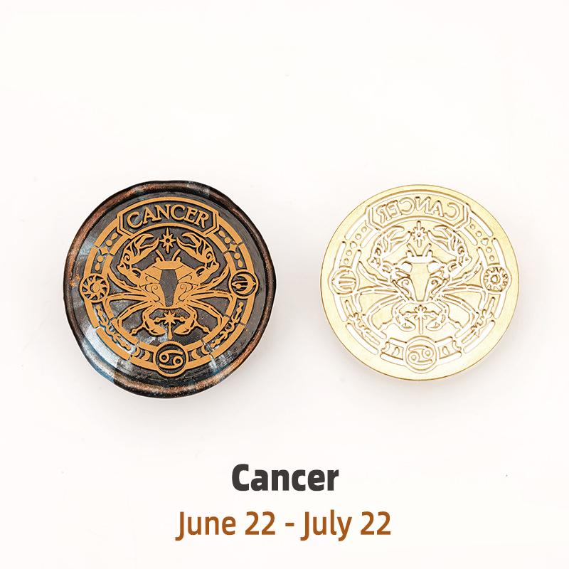 

Vintage 12 Zodiac Wax Seal Stamp Copper Heads High Quality Brass Stamp Wax Sealing Head for Scrapbooking Envelopes Sealing