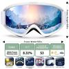 MAXJULI Ski Goggles OTG Snowboard Goggles for Men Women Youth 100% UV Protection Winter Sports Snowmobile Skiing Skating M7