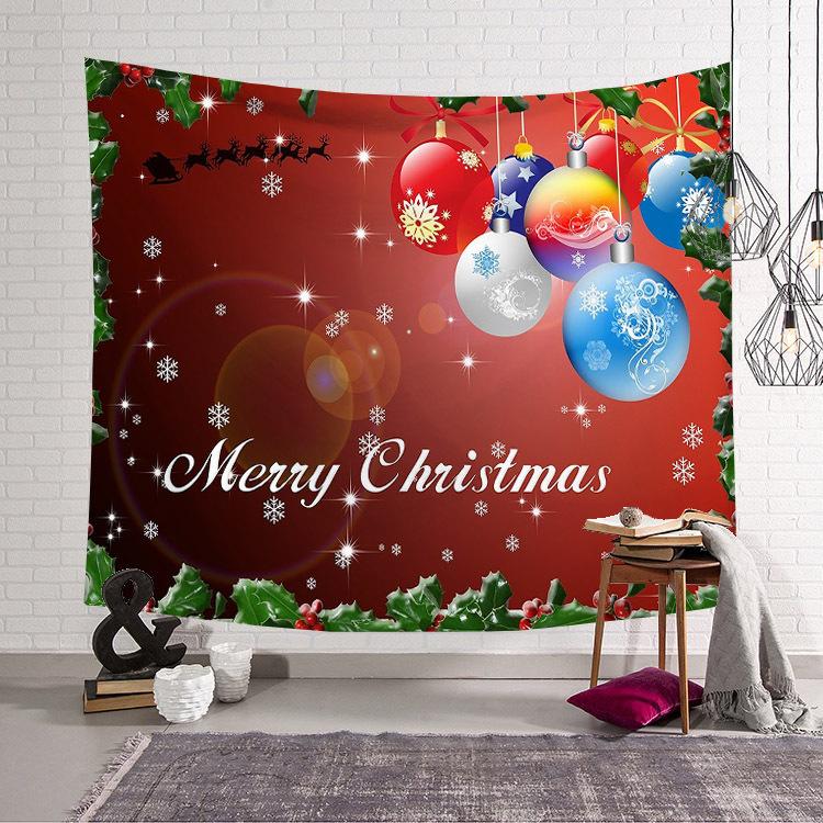 Wohnzimmer Wandteppich Weihnachtsdruck Wandbehang Schlafzimmer Wandteppich