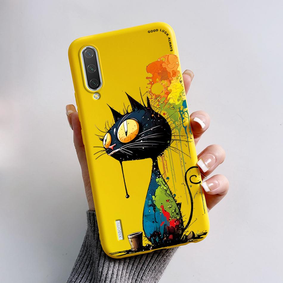 Für Xiaomi Mi 9 Hülle Mi 9 Lite Rückseite Cartoon Dünn Weiches Silikon Funda für Xiaomi Mi 9 SE Mi9 Mi 9Lite Mi 9SE Stoßfest Capa