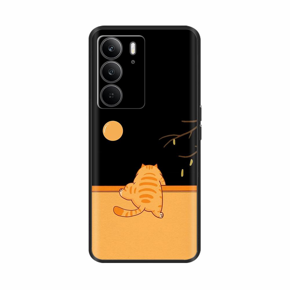 For Realme 14x 5G Phone Cases Funny Camera Protection Soft Liquid Silicone Back Cover for Oppo Realme C75 4G realmeC75 Fundas