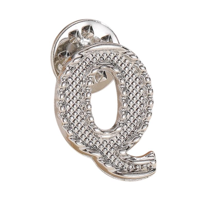 A-Z Letter Initial Lapel Pin Brooches Vintage Coat Suit Shirt Badge Party Office Brooch Pins Gifts For Men And Women Accessories