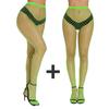 Shengrenmei Green Tights Plus Size Women'S High Waist Pantyhose Fishnet Hosiery Erotic Bodystockings Underwear Party Club Wear