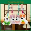 White Highland West Terrier Keychain Toy Cartoon Keyring Gift Animal Decoration