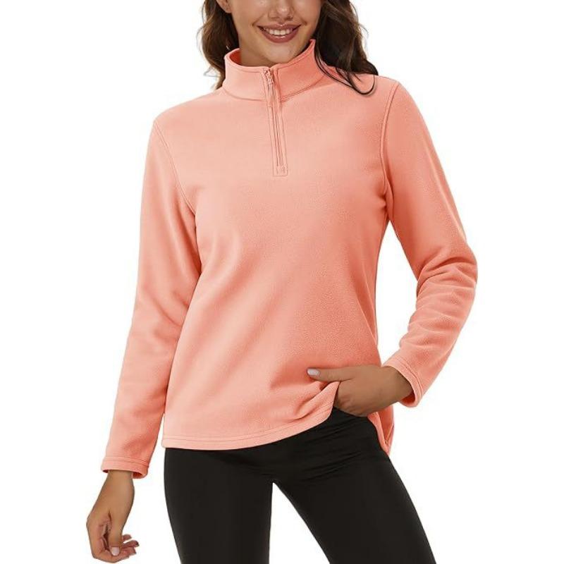 Women S Outdoor Fleece Pullover Tennis Sports Long Sleeve Top
