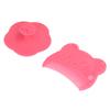 2 ks Sada kartáčů na dětskou pokožku hlavy Měkký smyslový silikonový koupací kartáč Pohodlný nástroj na koupání pokožky hlavy novorozenců Červený