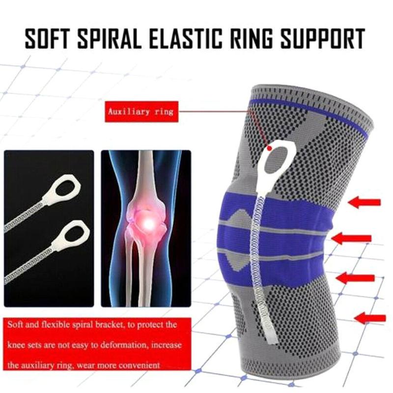 Silicone Pads Fitness Meniscus Patella Protection Kneepads Sports Safety Knee Sleeve