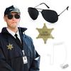 Secret Agent Costumes Dress-Up Accessories Sunglasses Badge Earplugs Set Cosplay Props