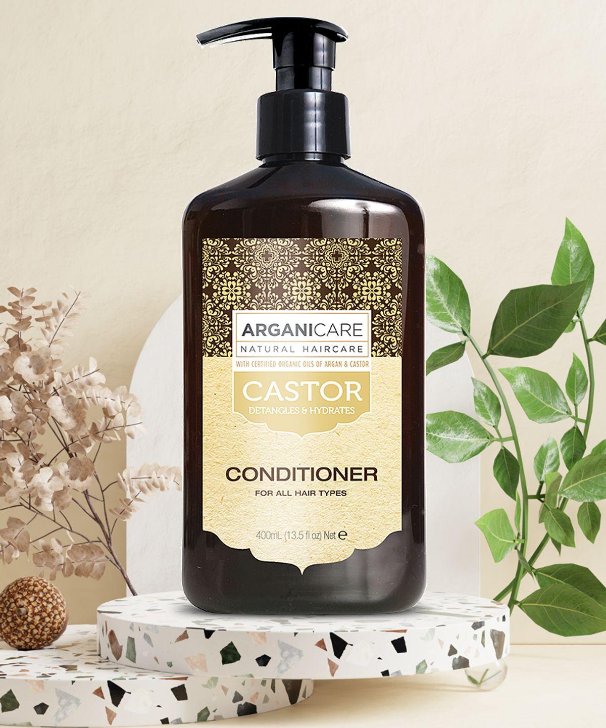 Castor & Argan Oil Hair Strengthening Hair Conditioner Rinse 400ml