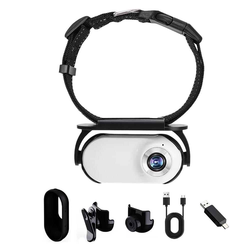 Cat Camera Pet Collar Action Camera Lightweight 0.96in Full Digital HD Rechargeable for Cat Outdoor Wide-angle Records Video