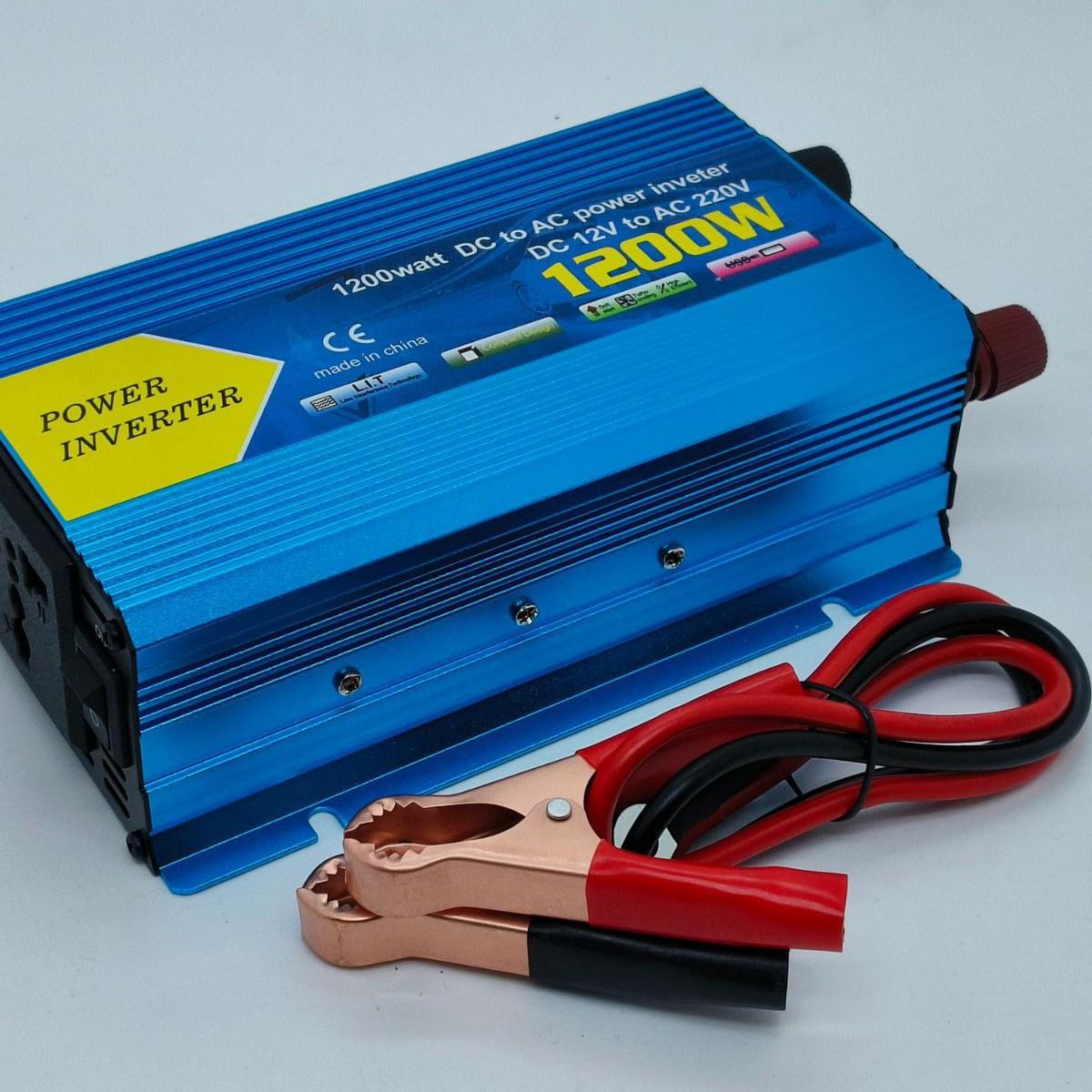 Автомобильный инвертор модифицированной синусоиды 600 Вт/1200 Вт/2000 Вт, 12 В в 220 В, совместимый с солнечными панелями 600W