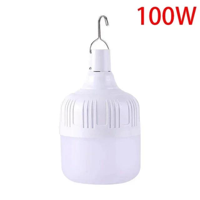 Outdoor USB Rechargeable LED Lamp Bulbs High Brightness Emergency Light Hook Up Camping Fishing Portable Lantern Night Lights