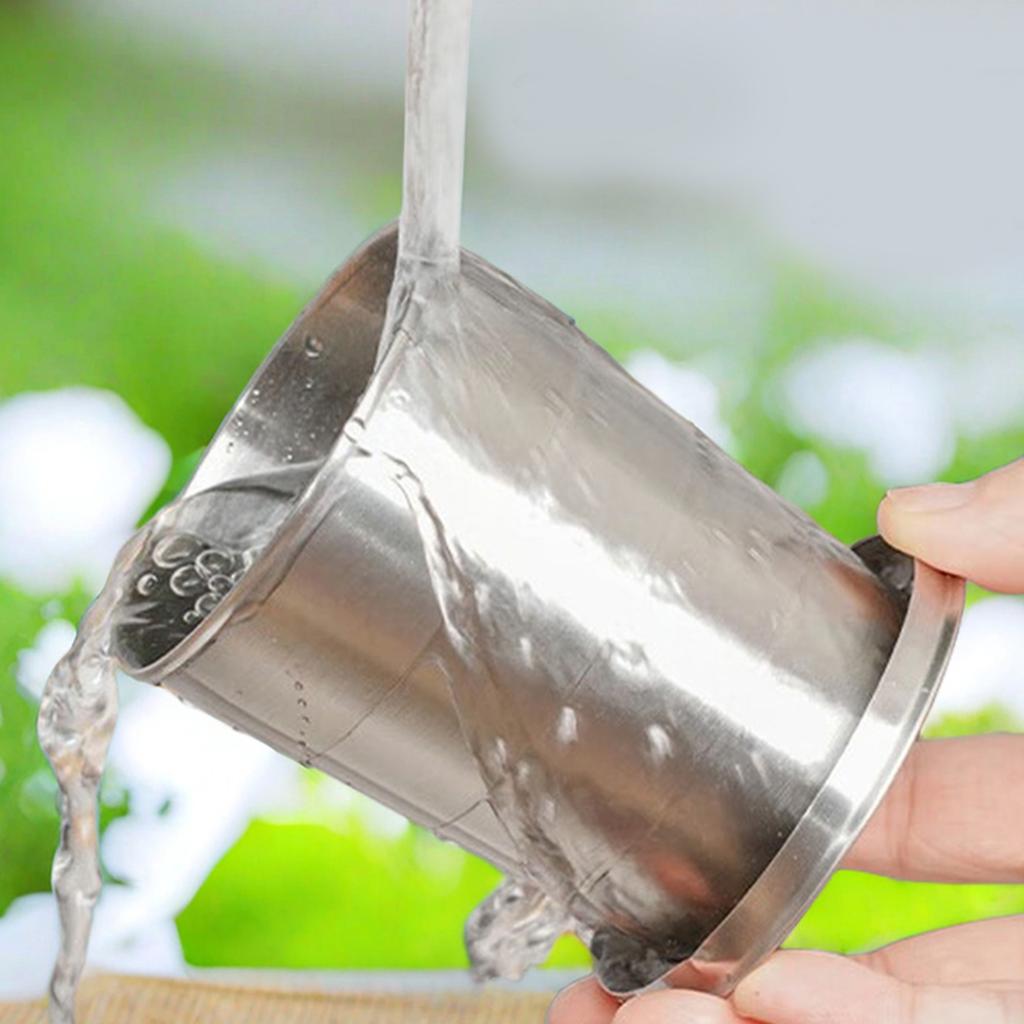 304 Nerezový skládací hrnek Přenosný kempingový teleskopický hrnek Cestovní hrnek Zatahovací skládací hrnek s klíčenkou