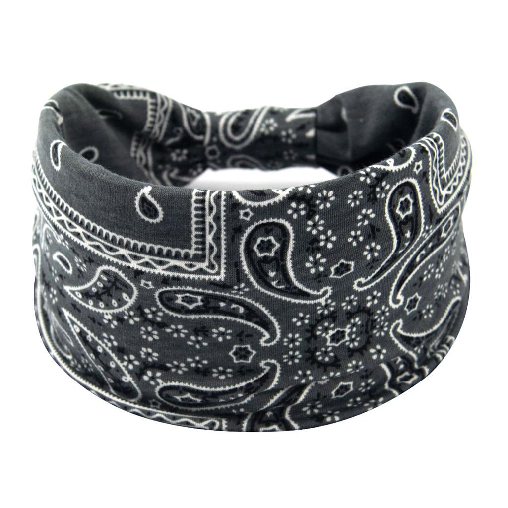 Bohemian Cashew Yoga Übung Stirnband Anti Schweiß und Feuchtigkeit Absorbieren Elastische Baumwolle Stirnband Knoten Stirnband