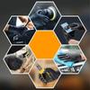 Heavy Duty Black Nitrile Gloves 8Mil Industrial Disposable Gloves with Diamond Textured Grip for Mechanic Safety & Work Gloves