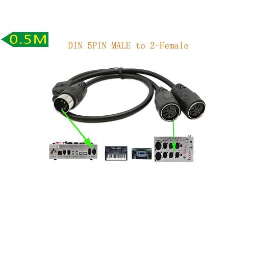 SinLoon 5-Pin MIDI DIN Cable for MIDI Keyboards (Synthesizers, Organs, Digital Pianos, and MIDI Guitars) with B&O System Instrument Performance Signal