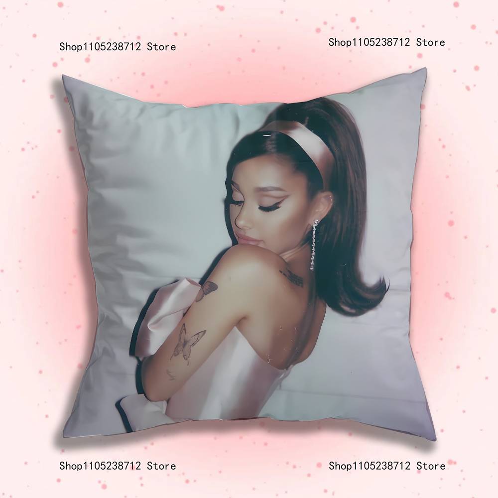 Singer A-Ariana G-Grandes Pillowcase Pillowslip Cushion Plush Boys Girl Cartoon Anime Kawaii Decoration Kids Birthday Cute Gifts