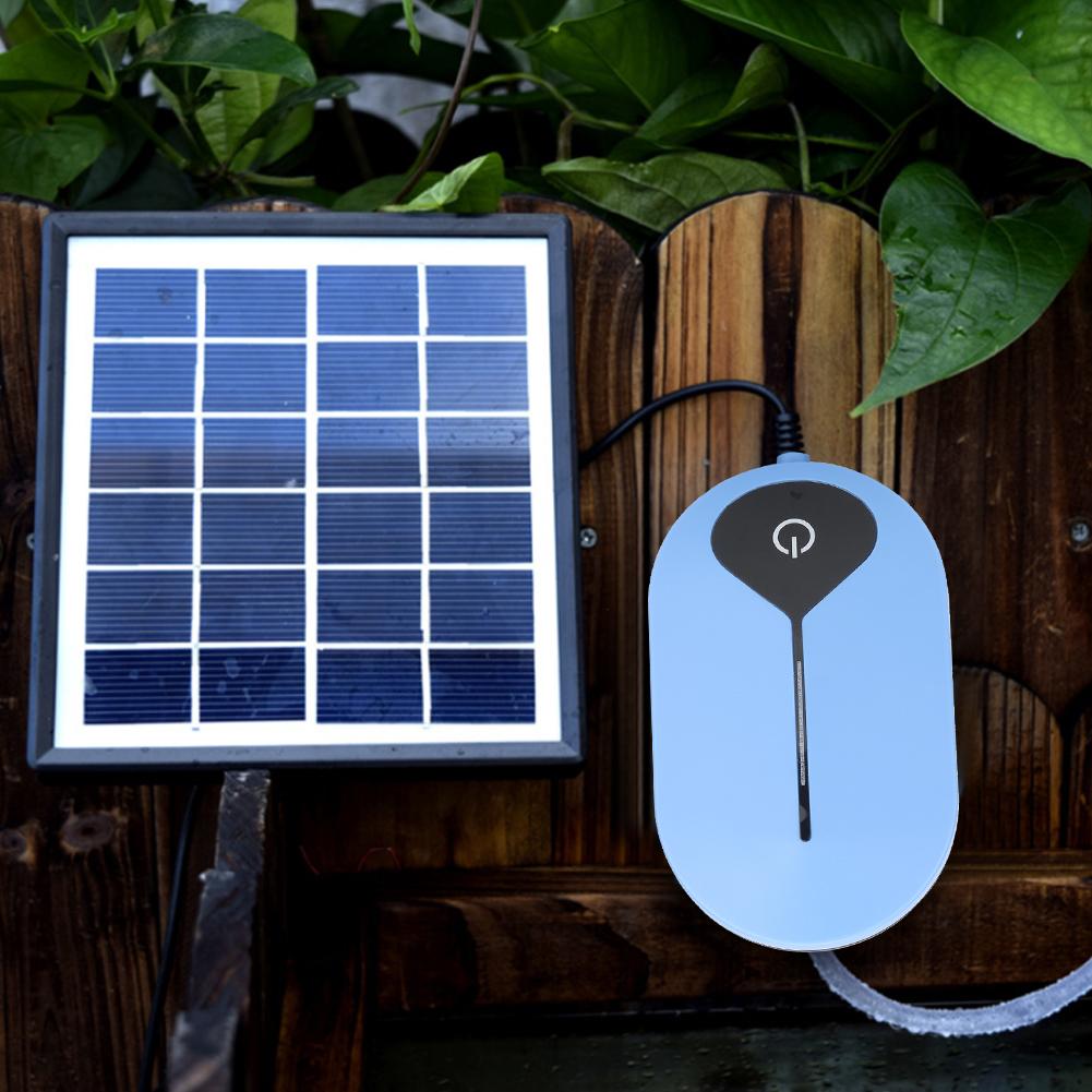 AC/DC Solar Sauerstoffpumpe zur Sauerstoffanreicherung für Outdoor-Angeln, Aquarium-Notfall