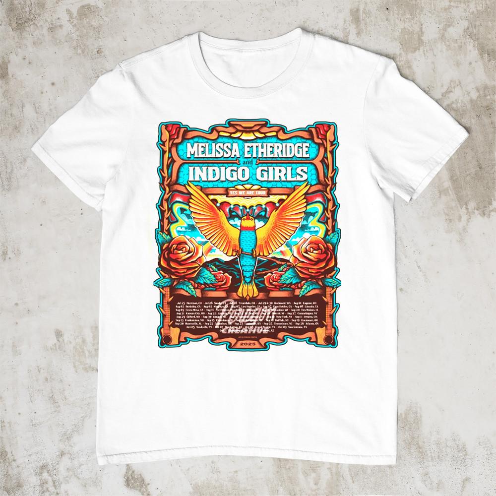 MELISSA ETHERIDGE YES WE ARE TOUR Cotton S-5XL White T Shirt UR442 Unisex T-Shirt XXXXL
