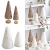 Holidays Tabletop Ornament Miniature Christmas Tree for Home Party Decoration Stylish Foam Sequins/Plush Trees Jewelry