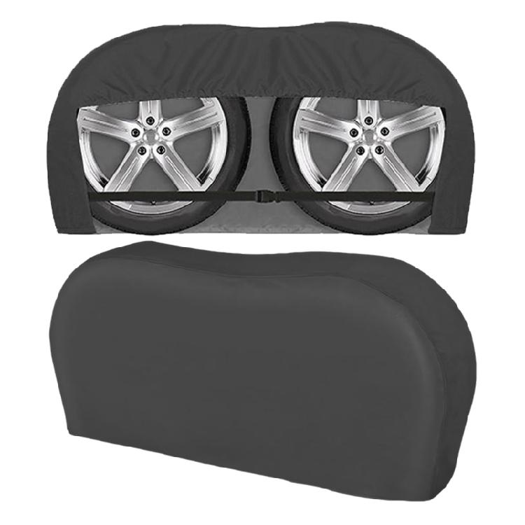 2pcs Universal Tire Cover Waterproof Heavy Duty Wheel Protector Covers Dustproof for Truck Trailer Campers