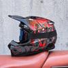 Red and Blue Downhill Helmet Off-Road Full Helmet Mountain Bike Riding Safety Helmet Unisex Bicycle Trail Helmet