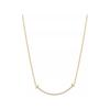 TIFFANY & CO. 2010s 18k Rose Gold T Smile Diamond Necklace 63058777