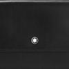 Montblanc Meisterstück Series Iconic Print Pattern Snap Closure Mini Clutch Men clutch Black 129901