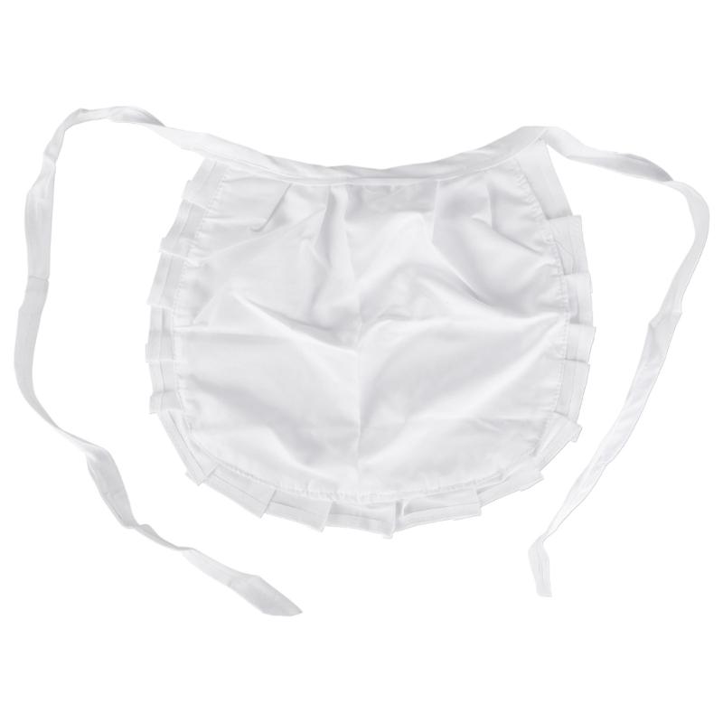 Halloween Girl Maid Cosplay Costume Half Apron Maid Cosplay Apron for Halloween Cosplay Themed Parties