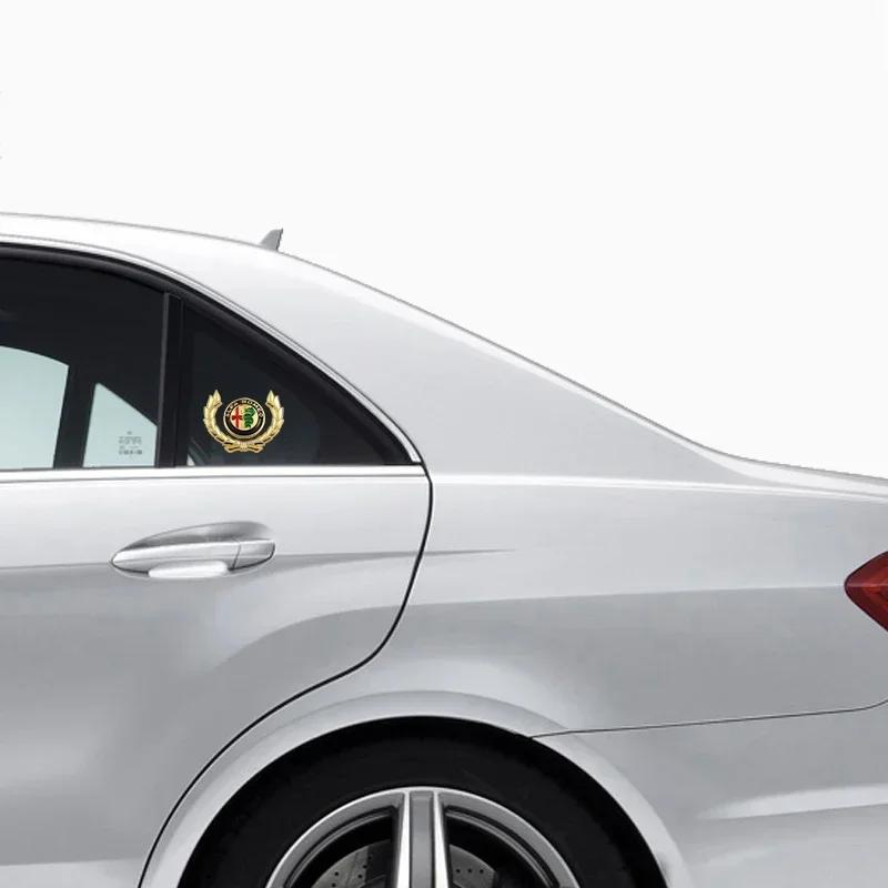 LNYCP1 Auto Styling Kofferraum Karosserie Aufkleber für Alfa Romeo 159 156 147 Giulia Giulietta Stelvio Mito Gt Brera Spider Volante Auto Zubehör