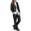 (WMNS) adidas Centre Stage Faux Leather Adibreak Pants 'Black' Women's II6099