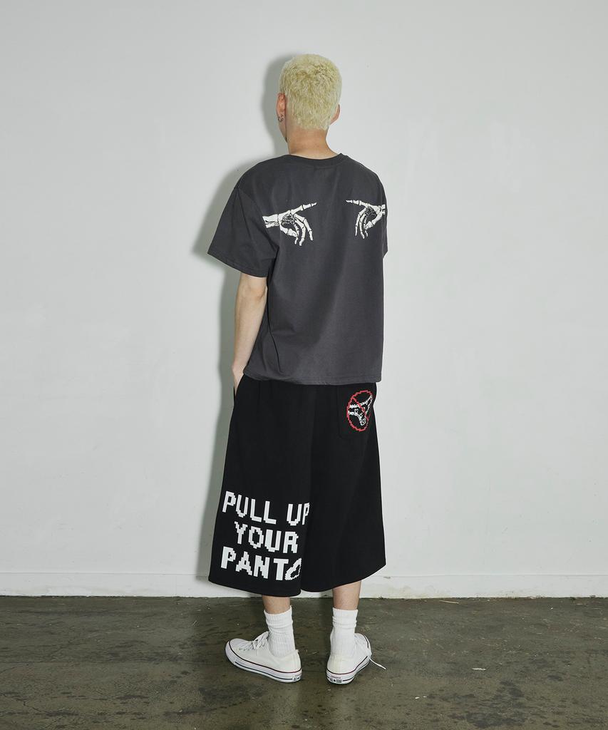 SCALLYWAG Pull Up Bermuda Sweat Shorts [Black]