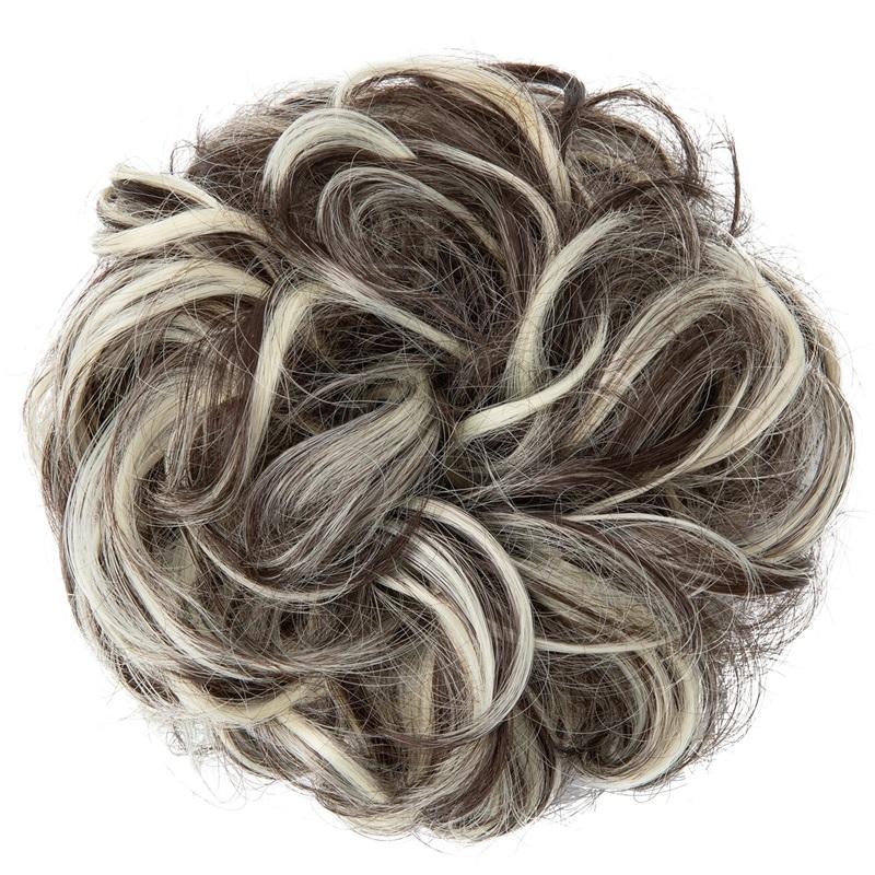 Peruca de Cabelo de Alta Temperatura Feminina Coiffure Faixa de Cabelo Elástica Coiffure Simulação Fofa Pacote de Peruca Bud