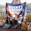 Coperta in Flanella Calda con Motivo Rocket League, Coperta Leggera Confortevole per Letto Divano