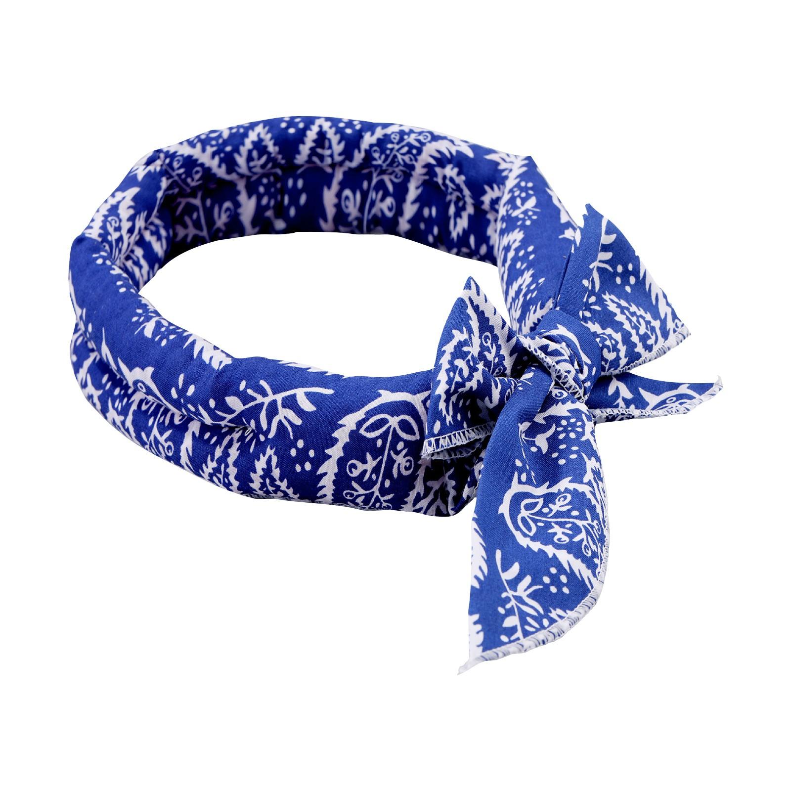 

Бандана для собак, ледяной кристалл для собак, бандана с рисунком из мультфильмов, летний ледяной прохладный шарф, освежающий, дышащий, удобный, ледяной шарф для домашних животных с рисунком из мультфильмов синий