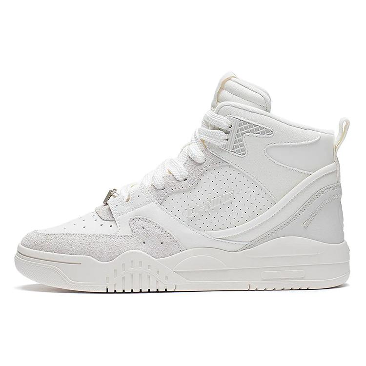 

Li Ning Yuebai Comfortable High top Sports Casual Shoes Women s Ecru AGCS250-3 36