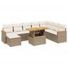 VidaXL Garden Lounge Set with Cushions 9 Pcs, Patio Sofas, Patio Furniture Set, Outdoor Furniture, Beige 3273214