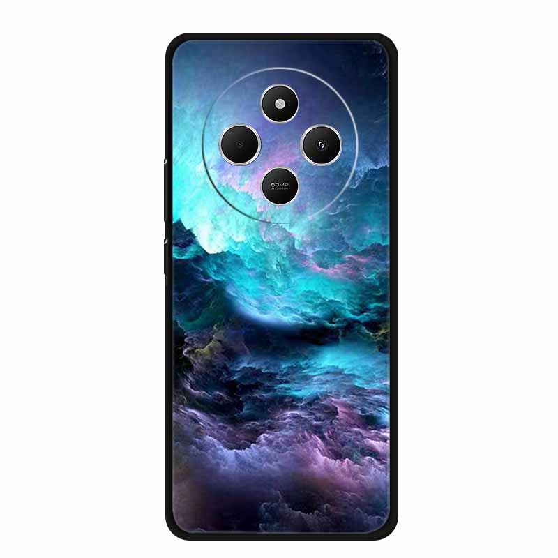 Phone Case For Xiaomi Redmi 14C Back Cover Case 14 C Black Silicone Soft Funda For Redmi 14C Case Redmi14C 6.88" Shockproof Bag